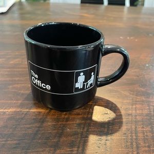 The Office Black Logo Ceramic Coffee Mug. 3.25in High. NWOT